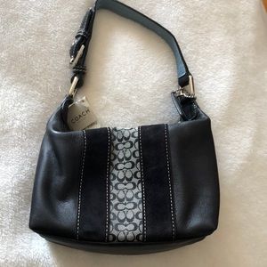 Black mini Coach purse